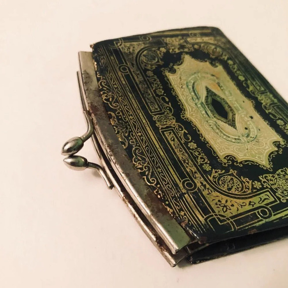Vintage Change Purse  Faux Leather Coin Purse - Picture 11 of 14